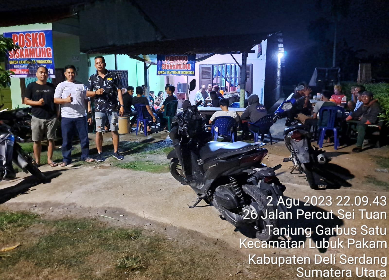 ronda malam untuk menjaga terciptanya suasana rasa aman, tentram, dan nyaman dilingkungan masyarakat.