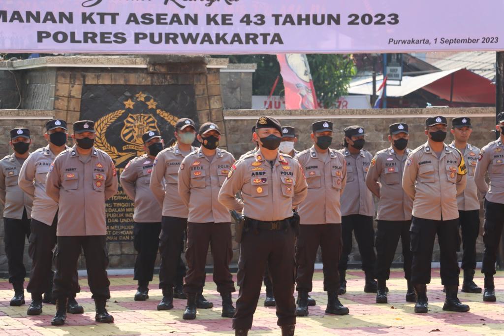 pengamanan Operasi Tri Brata Jaya 2023 ini, sebanyak 135 personel Polres Purwakarta diterjunkan
