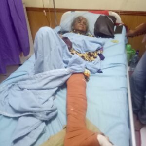 pihak pengawas/vendor Indomaret berkunjung langsung ke RSUP Adam Malik untuk menjenguk dan melihat keadaan korban yang retak dan patah tulang,