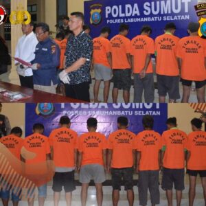mengamankan barang bukti berupa Narkotika jenis shabu Shabu seberat 31 Gram dan barang bukti lain nya berupa 2 Unit Sepeda Motor, 7 Unit Handphone dan Uang Tunai sebesar Rp. 320.000.