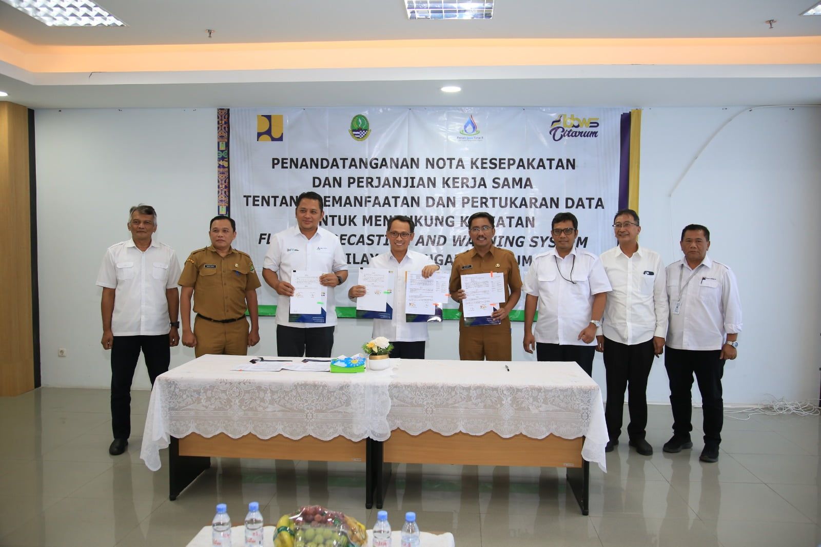 JASA TIRTA II TEKEN MOU DUKUNG KEGIATAN FLOOD FORECASTING AND WARNING SYSTEM