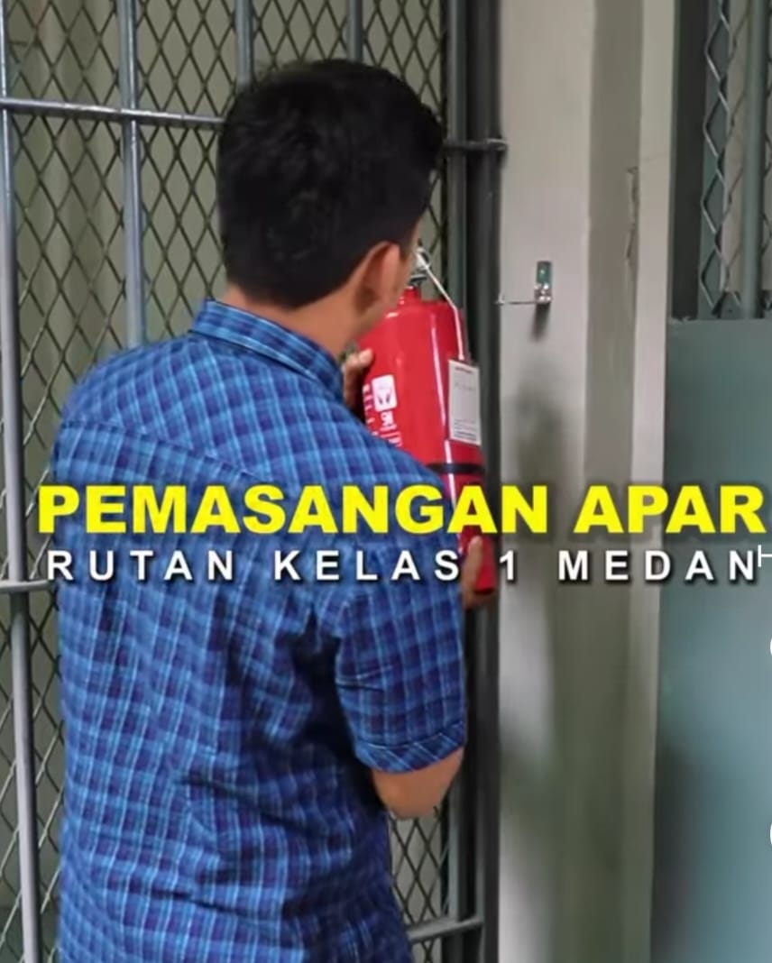 Tingkatkan keamanan rutan I Medan melakukan pemeriksaan dan perawatan apar