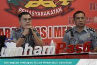 Matangkan persiapan, Rutan kelas I Medan ikuti sosialisasi penyeragaman daduk LKE dan RKT 2024 