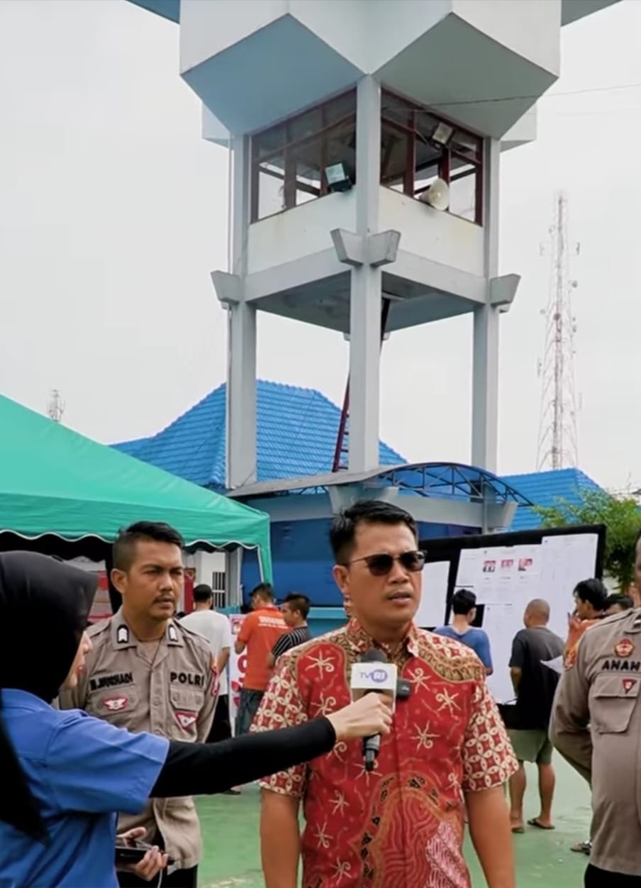 Warga Binaan Rutan kelas I Medan Antusias menggunakan Hak Pilih