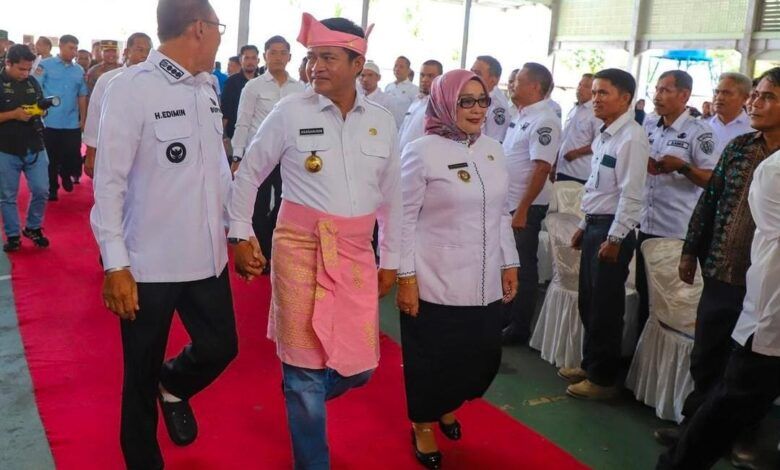 Pj Gubernur sumatera Utara Silaturahmi dengan masyarakat dengan menyampaikan tiga strategi pengembangan potensi ekonomi masyarakat