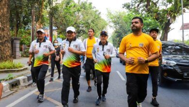 Ribuan masyarakat semarakkan road to PON XXI, Pj Gubernur sumatera Utara harap tumbuhkan rasa memiliki