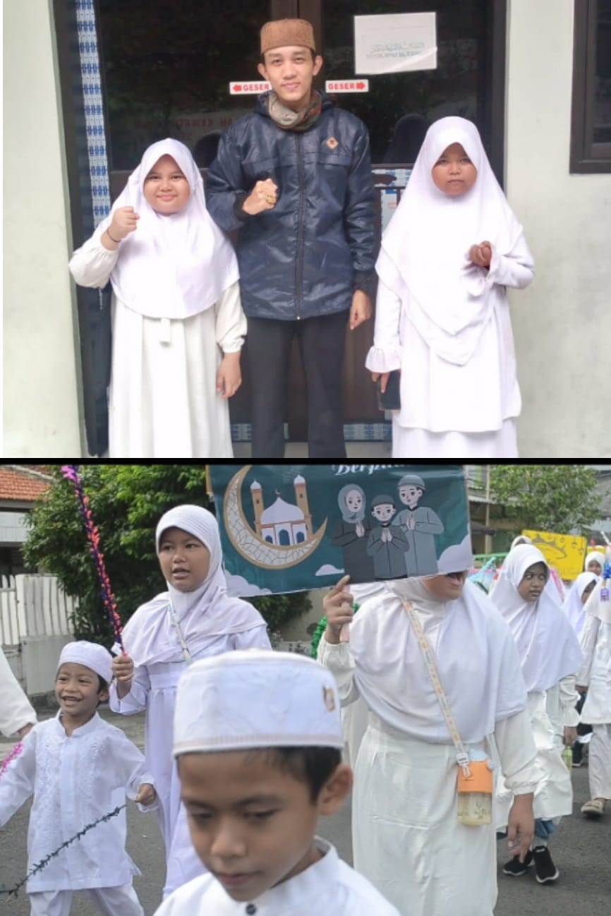 SD ISLAM ASSA'ADAH MELAKUKAN PAWAI KELILING MENYAMBUT BULAN SUCI RAMADHAN 1445H CIPINANG JAKARTA YIMUR