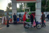 Pastikan Stok Cukup dan Cegah Kecurangan Penjualan BBM, Sat Reskrim Polres langkat cek SPBU