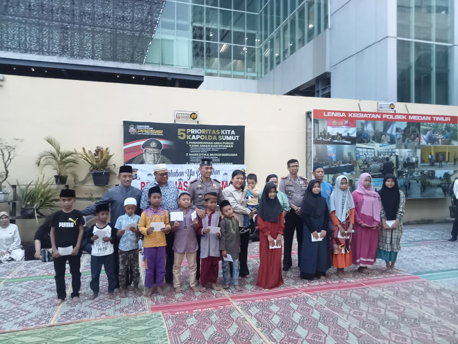 Polsek Medan timur gelar buka bersama beserta anak yatim