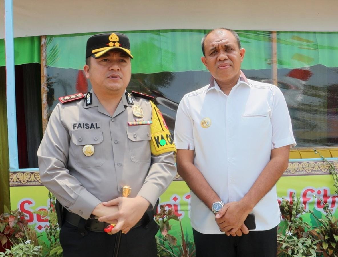 Kapolres Langkat Bersama Pj Bupati Tinjau Pos Yan Ketupat Toba 2024.