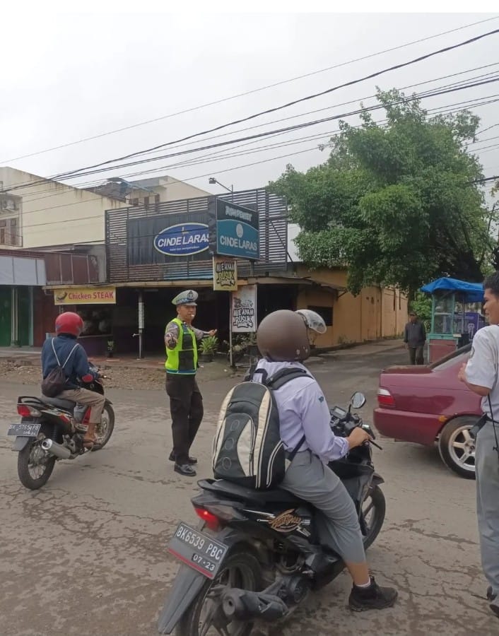 Lancarkan Arus Lalu Lintas Dijalan, Polres langkat Gelar Personilnya, Laksanakan Strong Point