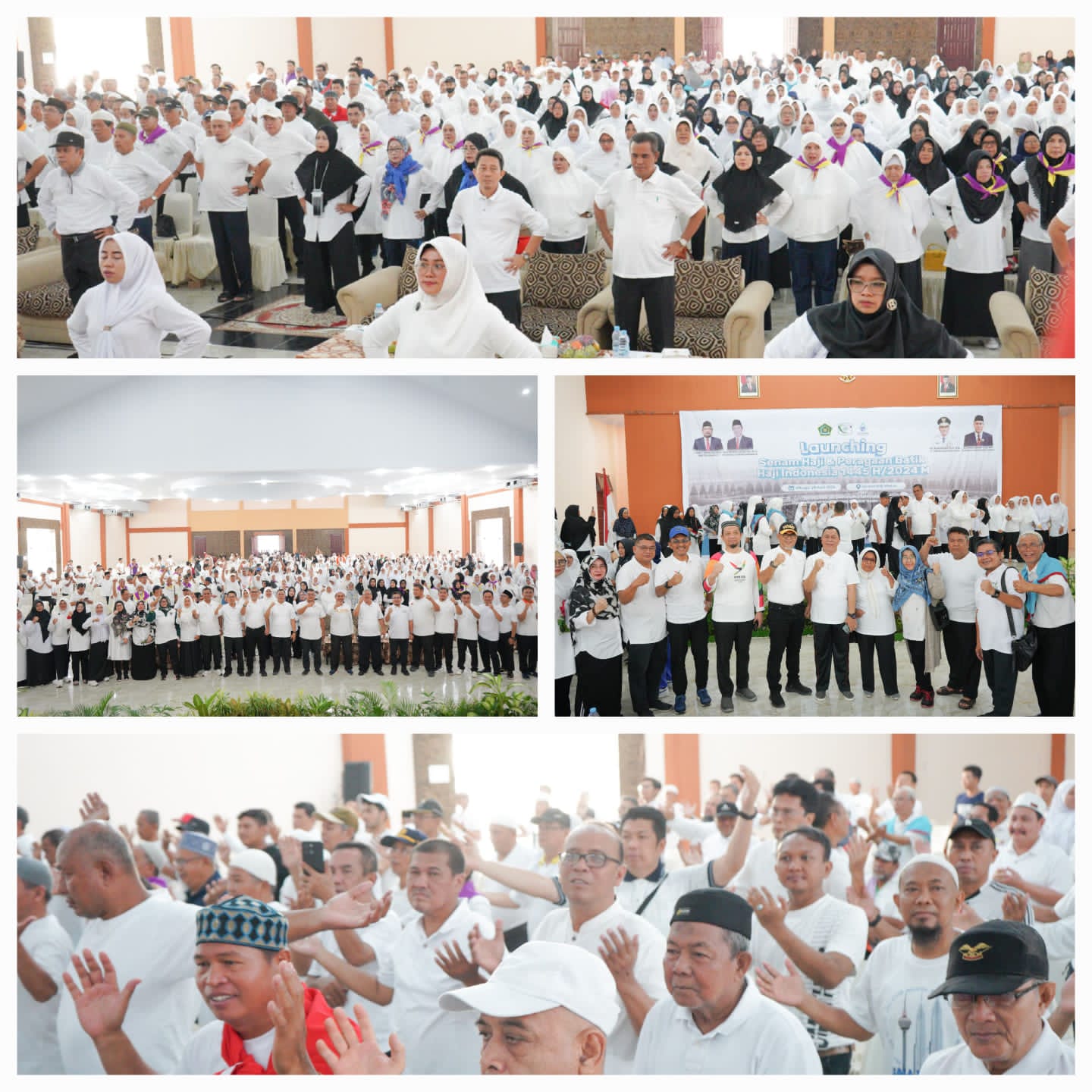 Kemenag Kabupaten Kota di Sumut Ikuti Launching Senam Haji bersama calon jamaah haji