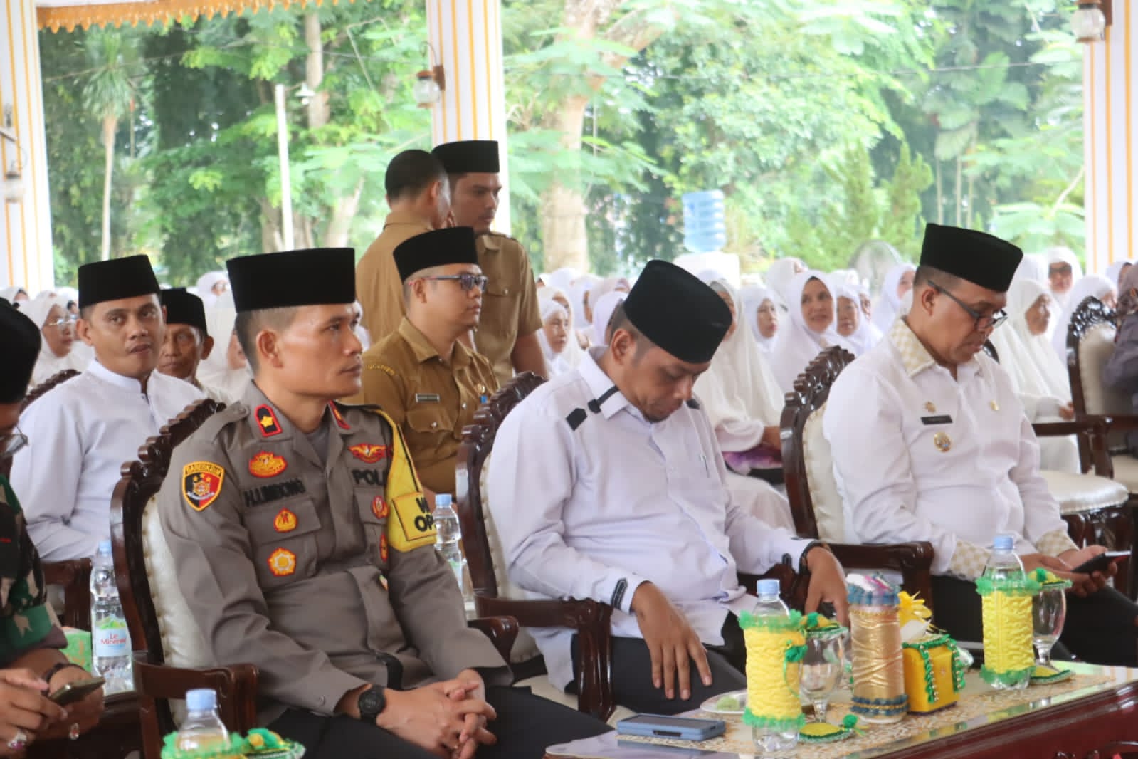 Tepung Tawari Calon Jemaah Haji, Wakapolres Langkat: Kami Mohon Doa ke Calhaj agar Situasi Kamtibmas Kondusif