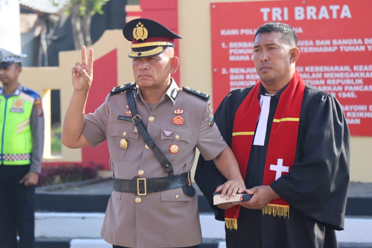 Kapolresta Deli Serdang Pimpin Sertijab Kabag SDM