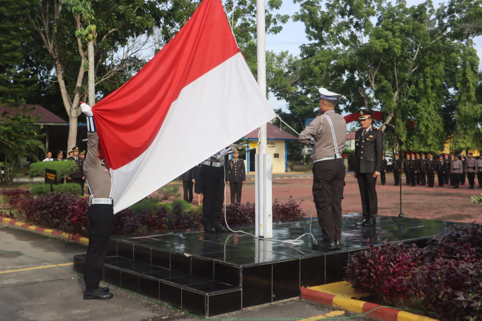 Upacara Peringatan Hari Lahir Pancasila di Polres Langkat